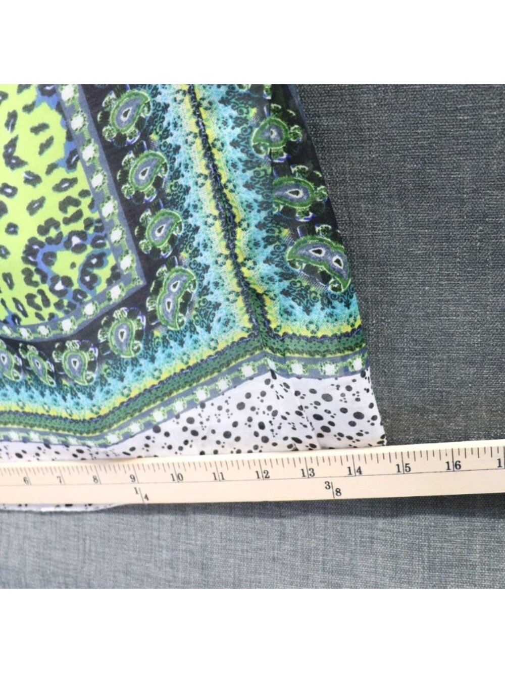 Ash & Sara Boho Print Wide Leg Palazzo Pants XL Flowy Festival Pull On NWT - Picture 10 of 14